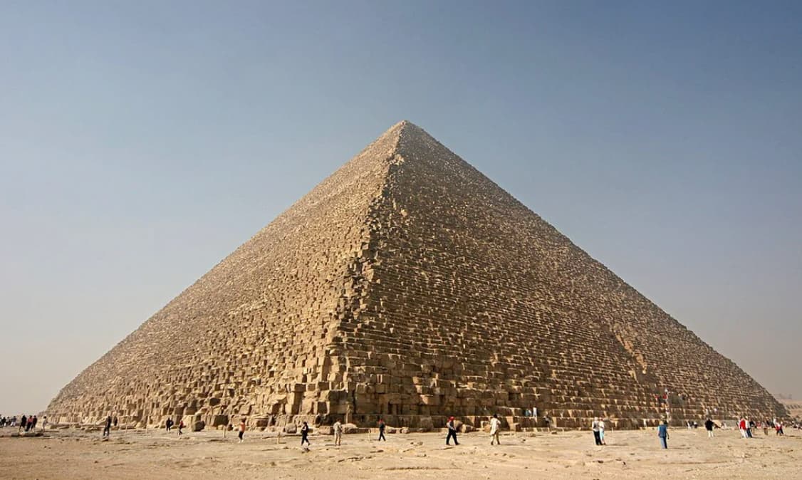 “That the ratio of the perimeter of the Great Pyramid of Giza to its height is equal to 2*pi to an accuracy of better than 1 part in 3000.”